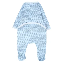 Lichtblauwe Katoenen Babygrow Set