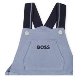 Lichtblauwe Katoenen Piqué Overalls