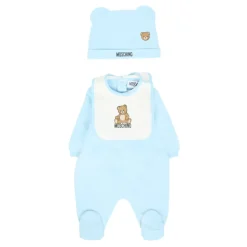 Lichtblauwe Romperset met slab