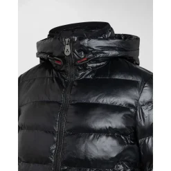 Lichtgewicht donsjack met afneembare capuchon