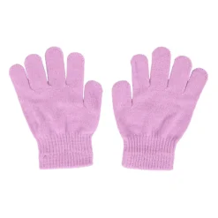 Lila Strass Detail Geribbelde Handschoenen