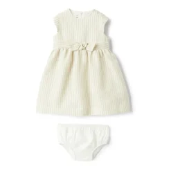 Linnen Jurk Korte Mouw