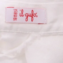 Linnen set met gestreepte shorts