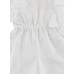 Linnenmix Jumpsuit met Bretels