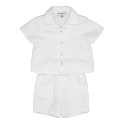 Linnenmix Overhemd Bermuda Set