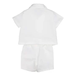 Linnenmix Overhemd Bermuda Set