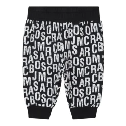 Logo Print Crewneck Katoen Jumpsuit Zwart