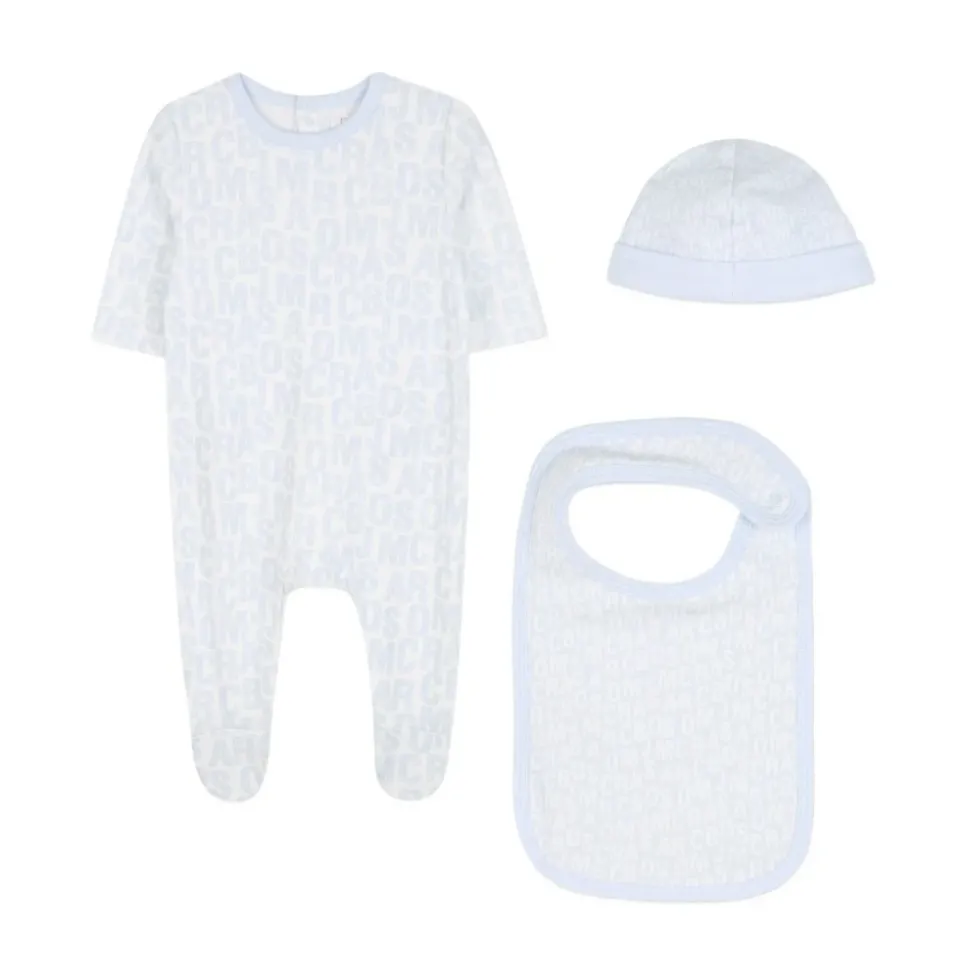 Logo Print Kleding Set Clear Blue