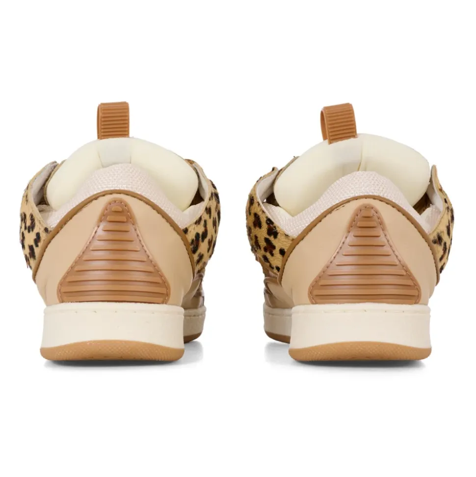 Luipaardpatroon Beige Sneakers