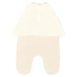 Luxe Ivoor Romper Hoed Slabbetje Set