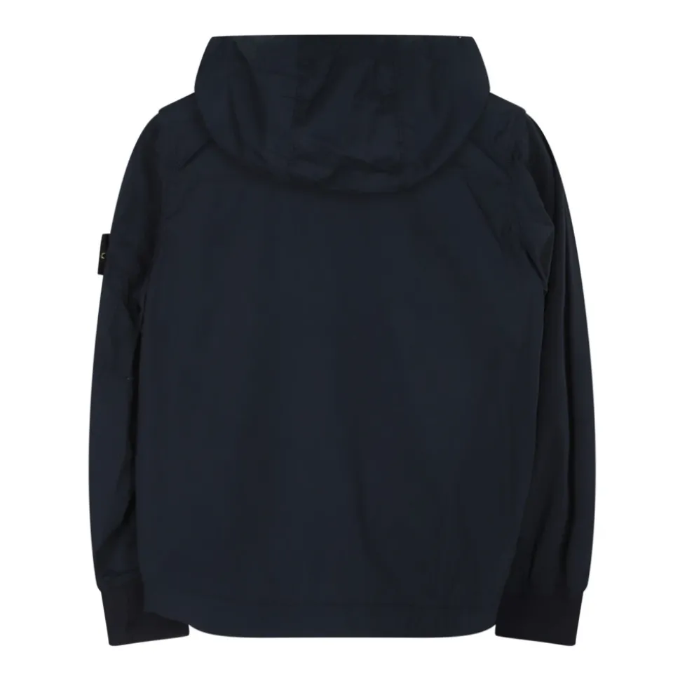 Marineblauwe Jas met Capuchon