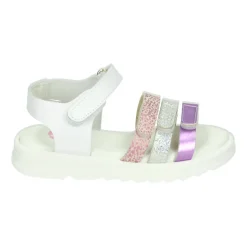 Meisjes Sandalen Wit Patroon Leer