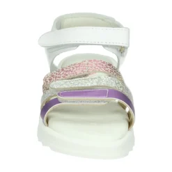 Meisjes Sandalen Wit Patroon Leer