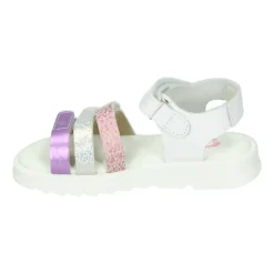 Meisjes Sandalen Wit Patroon Leer