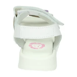 Meisjes Sandalen Wit Patroon Leer