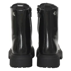 Meisjes Zwarte Winter Veterschoenen Platform Laarzen