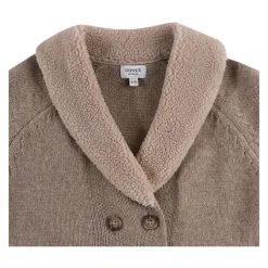 Merino Wol Bruine Mouwloze Trui