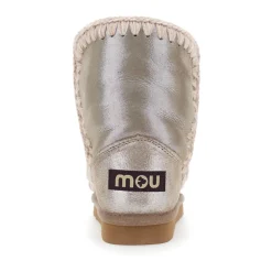 Metallic Enkellaarzen in Grijs Suède