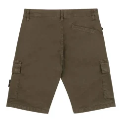 Militair Groene Cargo Shorts met Logopatch