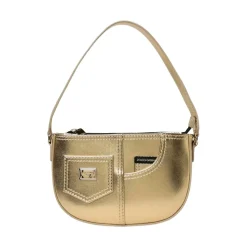 Modieuze schoudertas met veilige ritssluiting en opvallende details