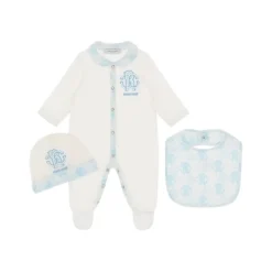 Monogram Baby Set met Muts en Slab