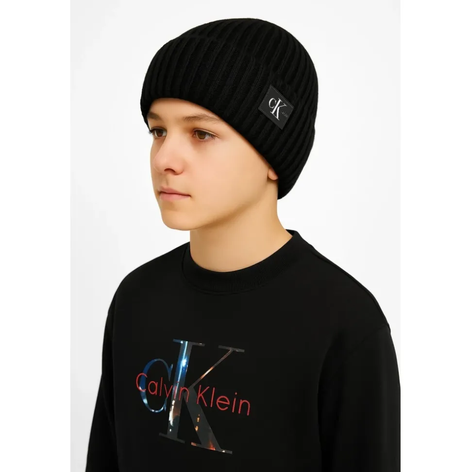 Monogram Beanie Zwart Unisex