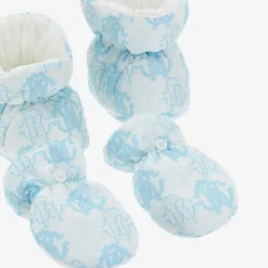 Monogram-Borduurwerk Babygrow Set Lichtblauw