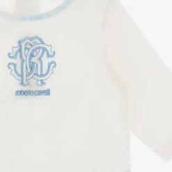 Monogram-Borduurwerk Babygrow Set Lichtblauw