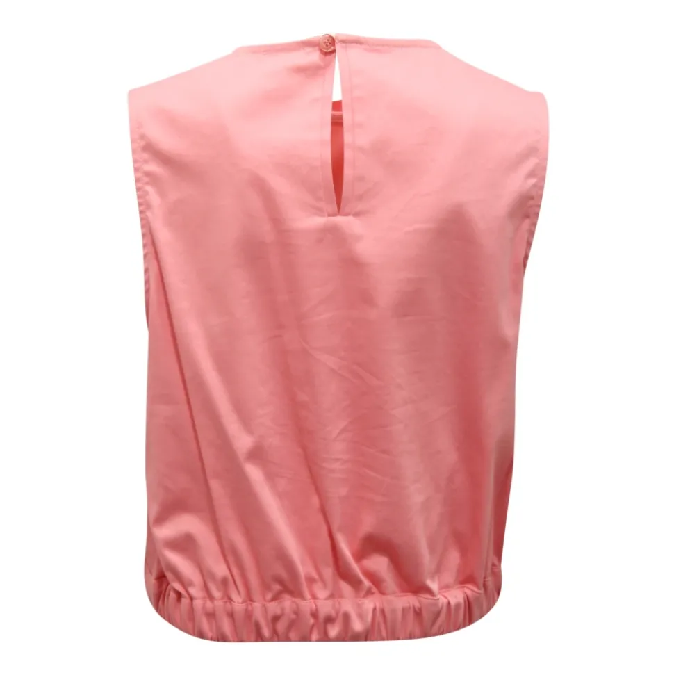 Mouwloze kindertop in roze