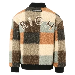 Multicolor Faux Shearling Bomberjack