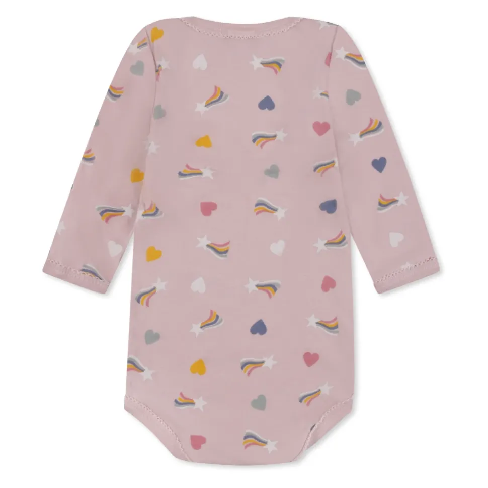 Multicolor katoenen body set met geborduurde details