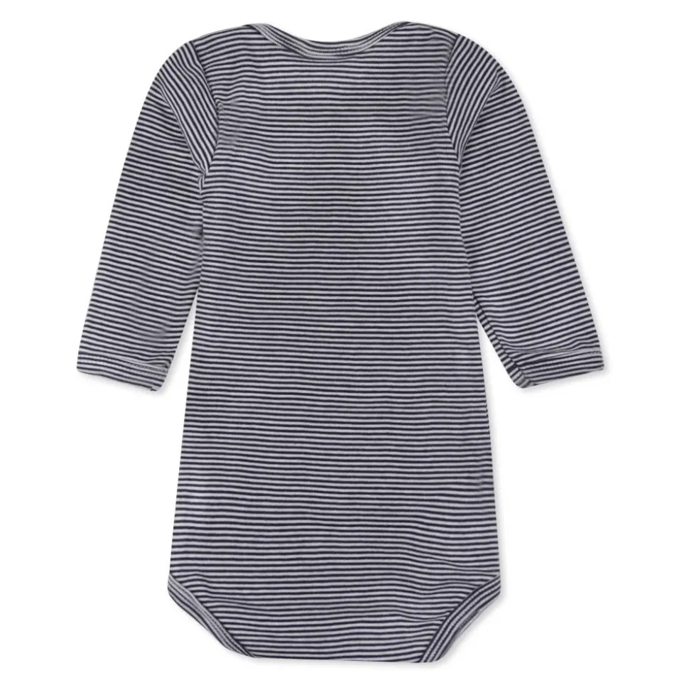 Multicolor katoenen body set met geborduurde tekst