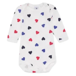 Multicolor katoenen body set met geborduurde tekst