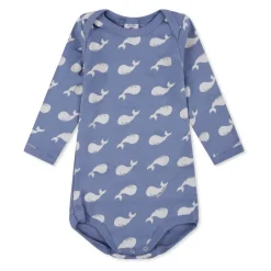 Multicolor katoenen body set met walvisprint