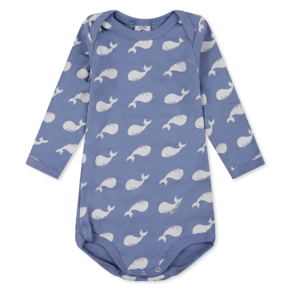 Multicolor katoenen body set met walvisprint