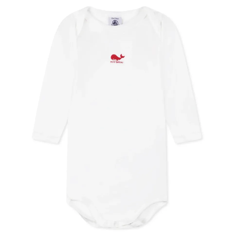 Multicolor katoenen rompertjes set met walvissen