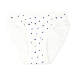 Multicolor katoenen slipjes set met kant