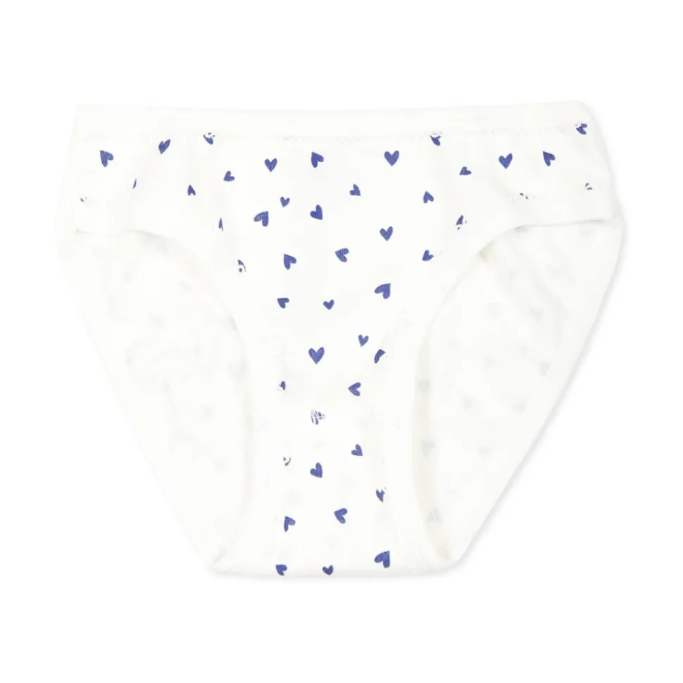 Multicolor katoenen slipjes set met kant