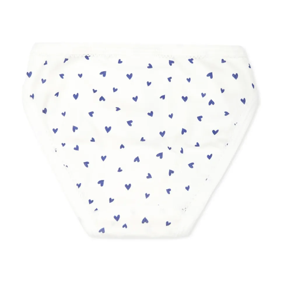 Multicolor katoenen slipjes set met kant