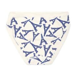 Multicolor katoenen slipjes set met kant