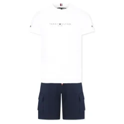 Multicolor Katoenen T-shirt en Shorts Set