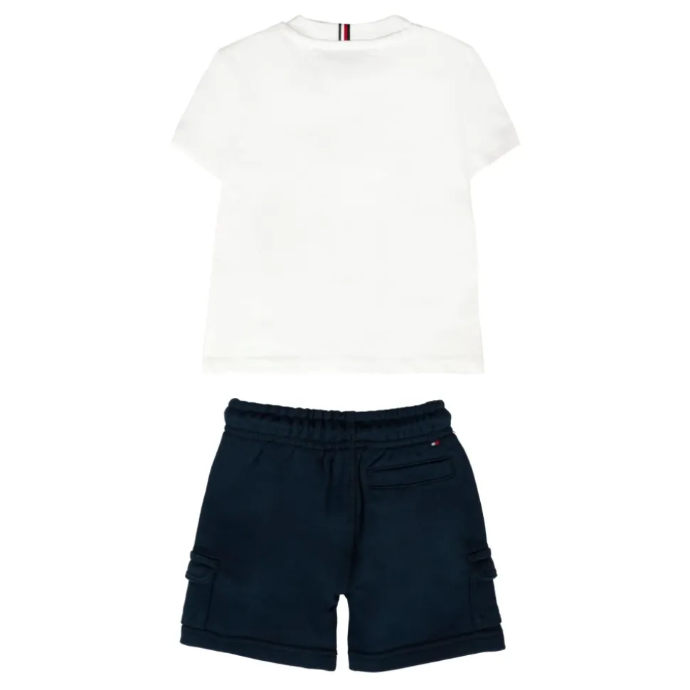 Multicolor Katoenen T-shirt en Shorts Set