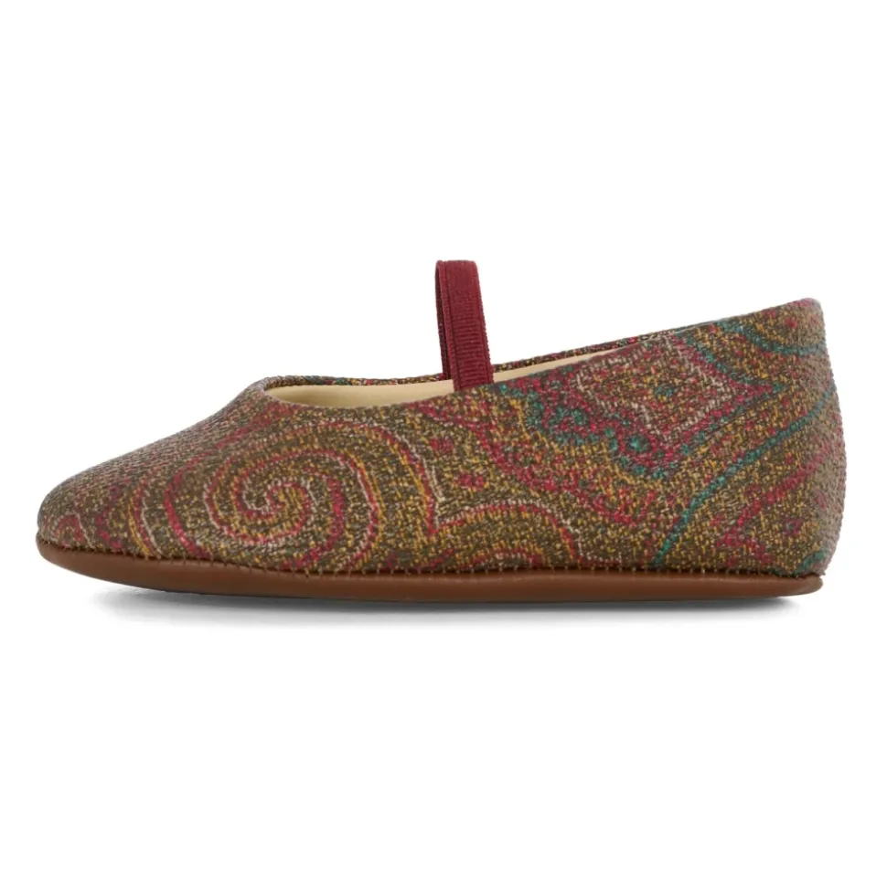 Multicolor Paisley Ballet Flats