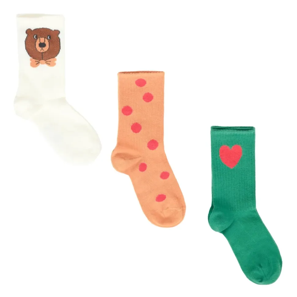 Multicolor Teddybeer Sokkenset