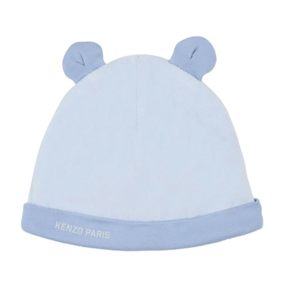 Olifantprint Beanie en Slabbetje Set