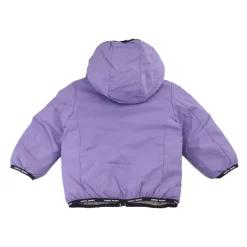 Omkeerbare gewatteerde jas met capuchon