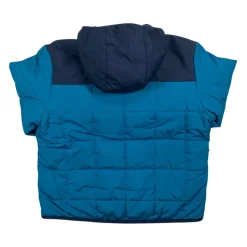 Omkeerbare Turquoise Blauwe Kinderjas