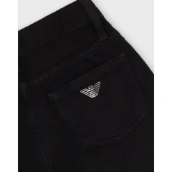 Pantalon van katoenen denim, model met vijf zakken