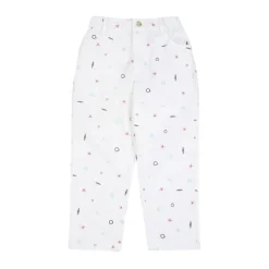 Pantalone modello lingo a fantasia allover