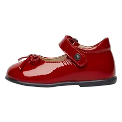 Patent leather ballet flats with strap BALLET